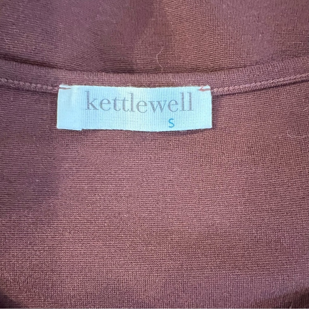 Kettlewell Colours Long Sleeve Maxi Freya Dress – Burgundy / Chocolate Brown - Picture 10 of 11